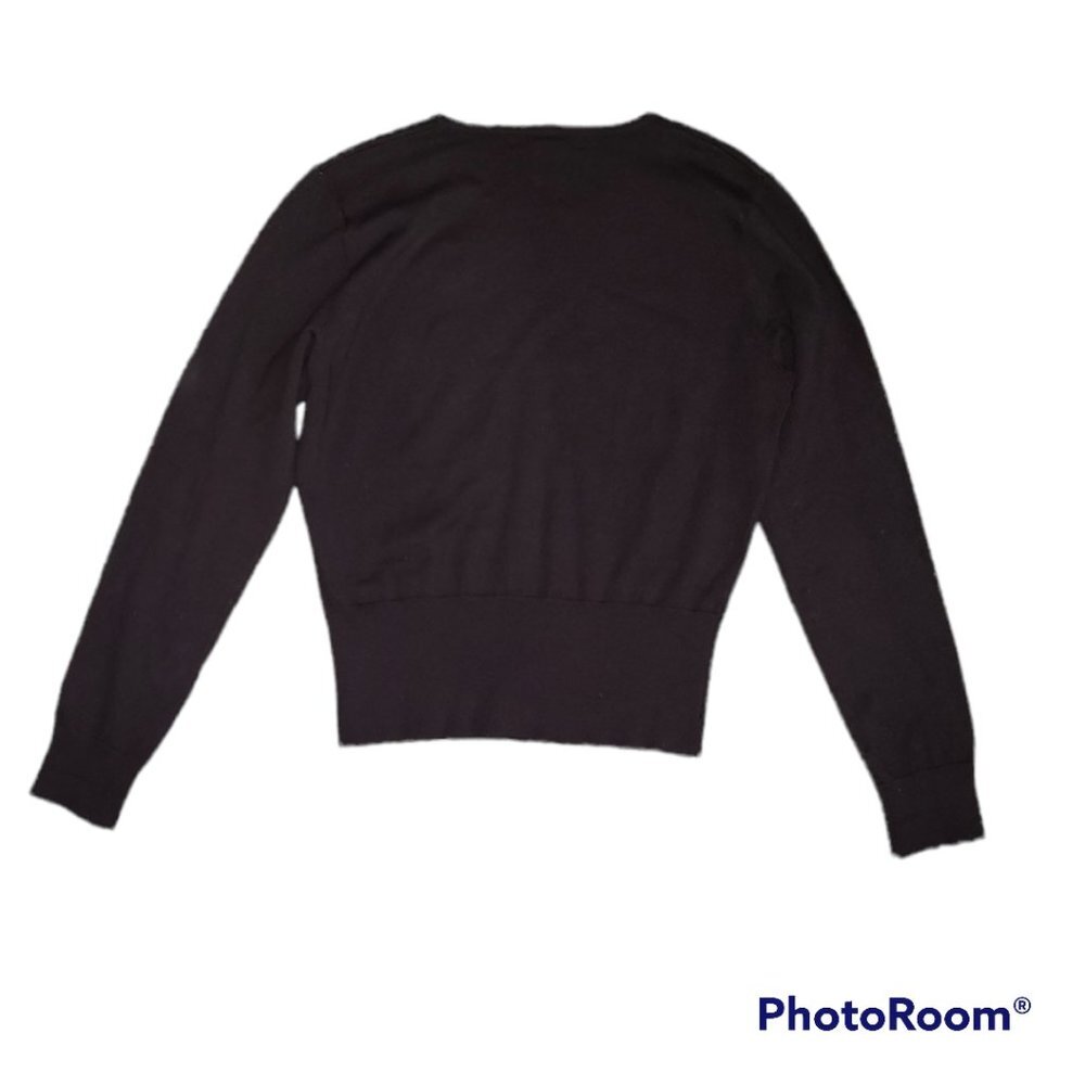 Silks Stretch Ribbed Pearl And Rhinestones Silk Sweater Size S View 6